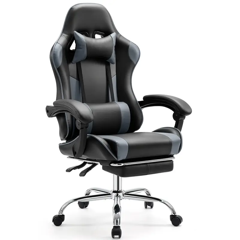 [Ergonomic Game Chair] Ergonomic Video Game Desk Chair - Recliner with Comfy Lumbar Support
