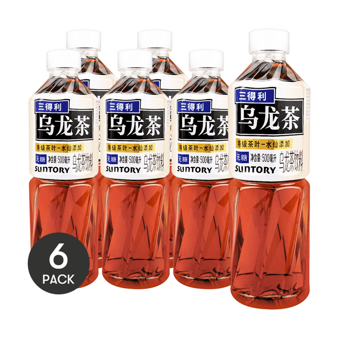 【super 】 Dailu version SUNTORY Sandorui udon tea 0 sugar fat 500ml*6
