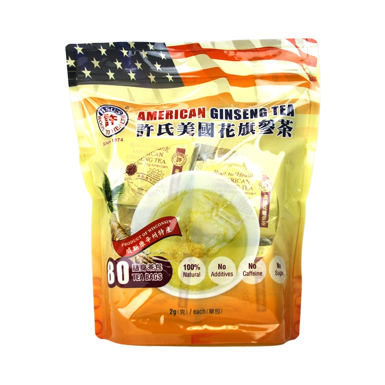 American Ginseng Tea 80cts/bag