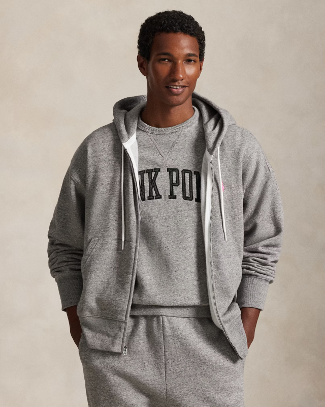 Pink Pony Fleece Full-Zip Hoodie