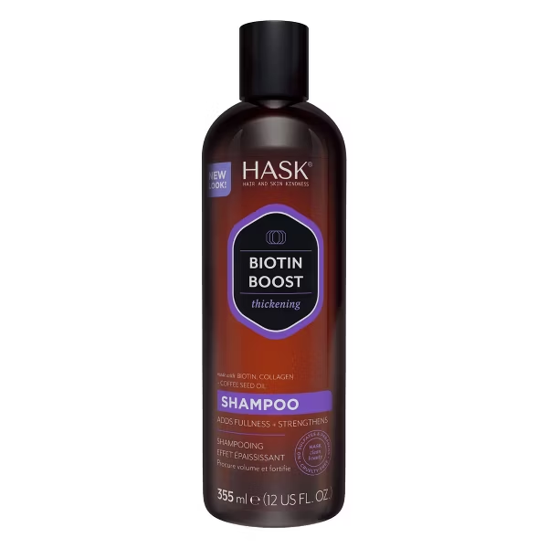 Hask Biotin Boost Thickening Shampoo with Biotin, Collagen and Coffee - 12 fl oz