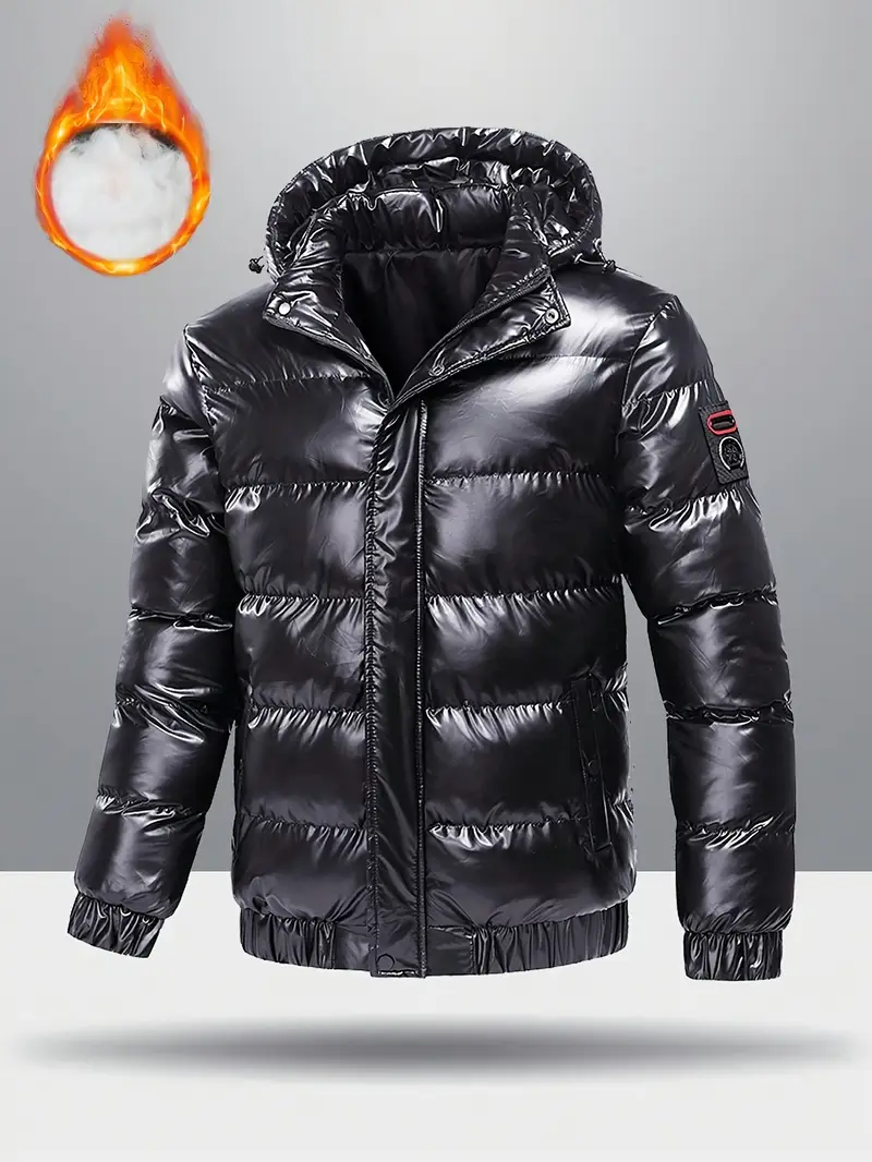 Men's Heavy-Duty Thermal Hooded Winter Coat