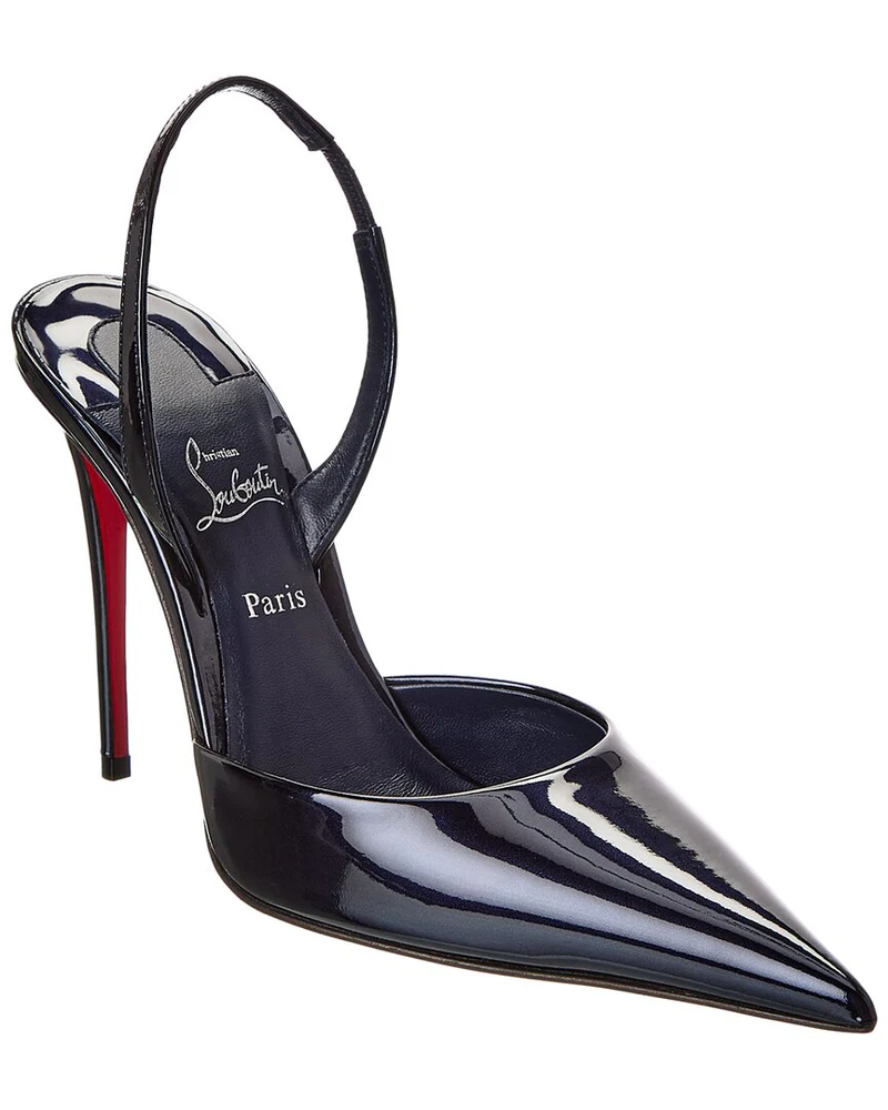 Christian Louboutin Kate Max O Sling 100 Leather Slingback Pump