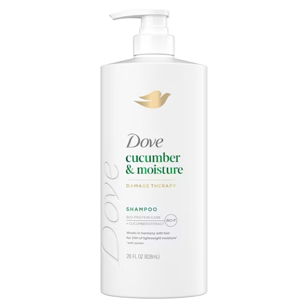 Dove Beauty Cucumber Moisture Hair Shampoo Pump with Bio-Protein Care & Cucumber Extract - 28 fl oz