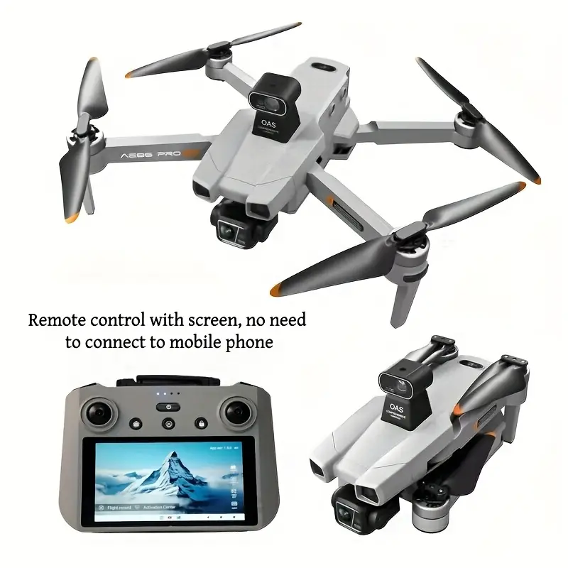Local warehouse4K HD Grey Drone with 8-kilometer Digital Image Transmission, Laser Obstacle Avoidance Detection, And An English Touch Remote Controller. It Comes with An Air Drop Device for Daily