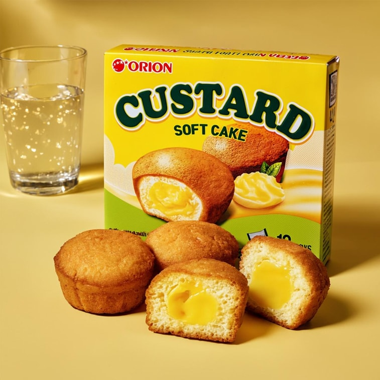 Soft Custard Cream Cakes Dessert, 12 Pieces, 9.73oz