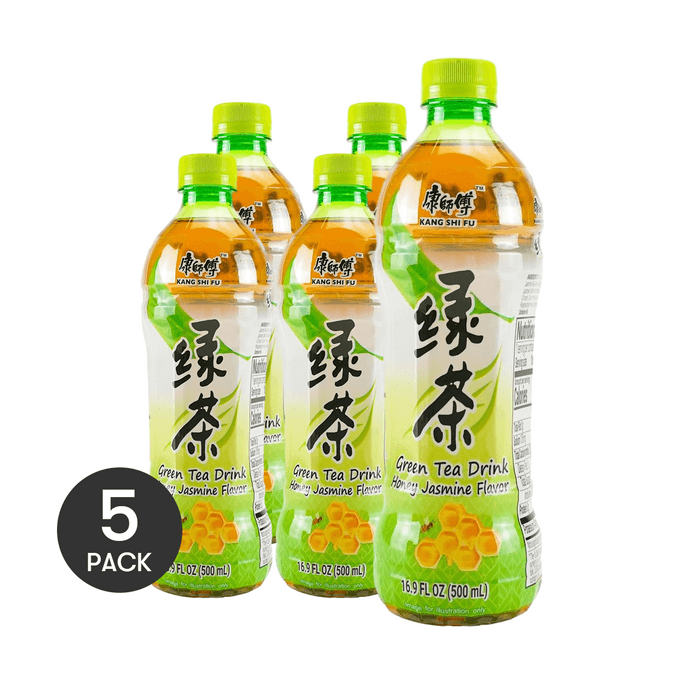 Master Kong Green Tea Drink Honey Jasmine Flavor 500ml*5 bottle