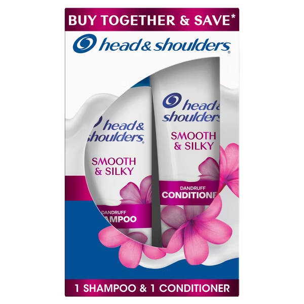 Head & Shoulders Smooth & Silky Paraben Free Smooth & Silky Shampoo and Conditioner Dual Pack - 23.1 fl oz/2ct
