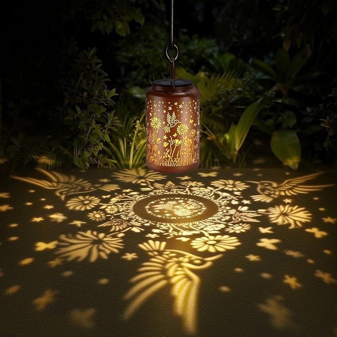 Birthday Gifts for Women Mom Grandma, Sunflower Solar Lanterns Outdoor Waterproof, Hanging Solar Lights for Yard, Patio, Porch, Garden Decor