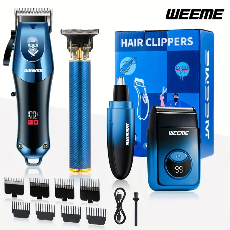 WEEME 4pcs Men's electric hair clipper